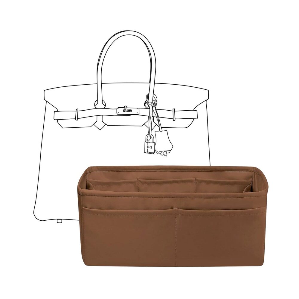 2205 Purse Organizer Insert for Hermes birkin 35 Bags,Gold,Luxury Bags